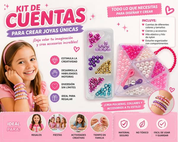 Juego Cuentas armar pulseras